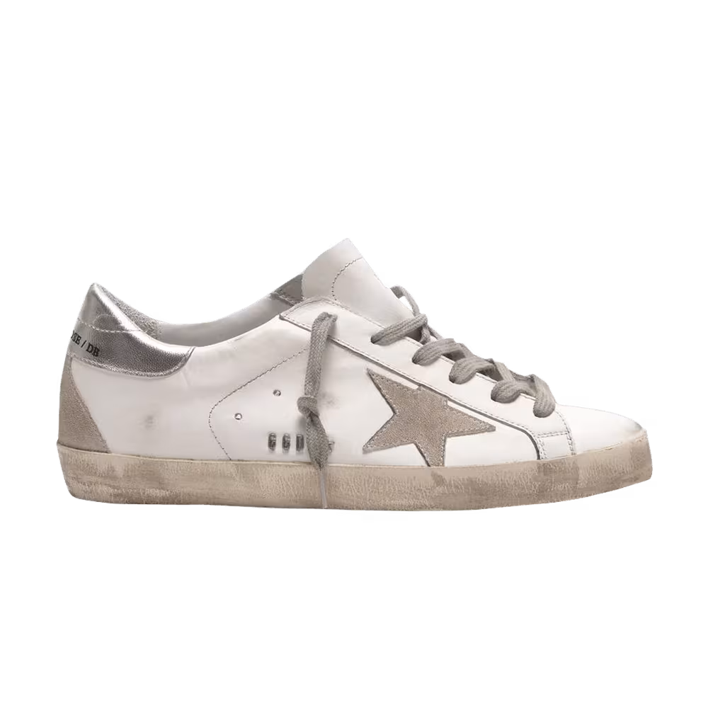 Golden Goose Women's Superstar White Silver