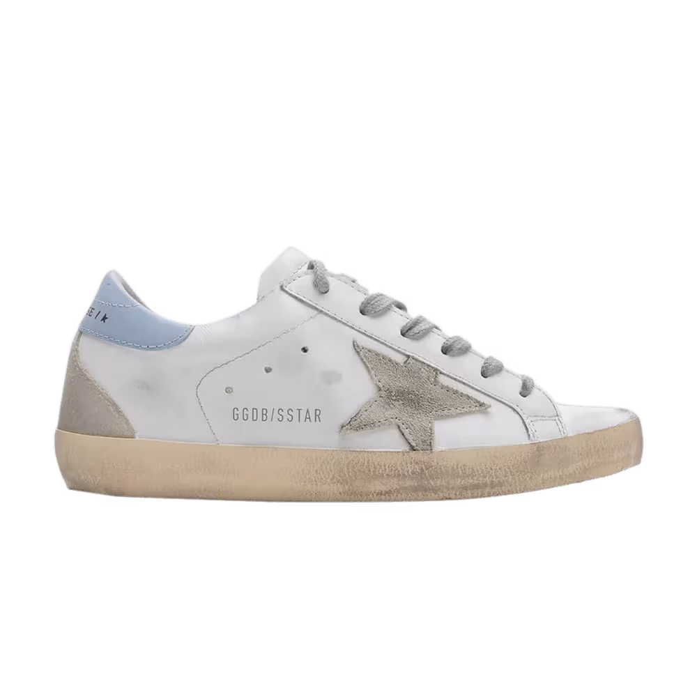 Golden Goose Women's Superstar White Powder Blue