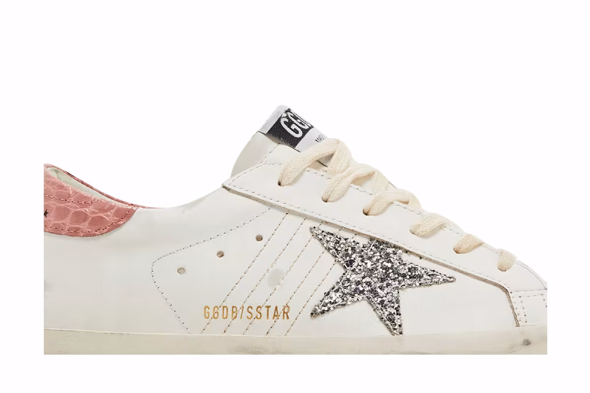 Golden Goose Women's Superstar White Silver Pink, view 3