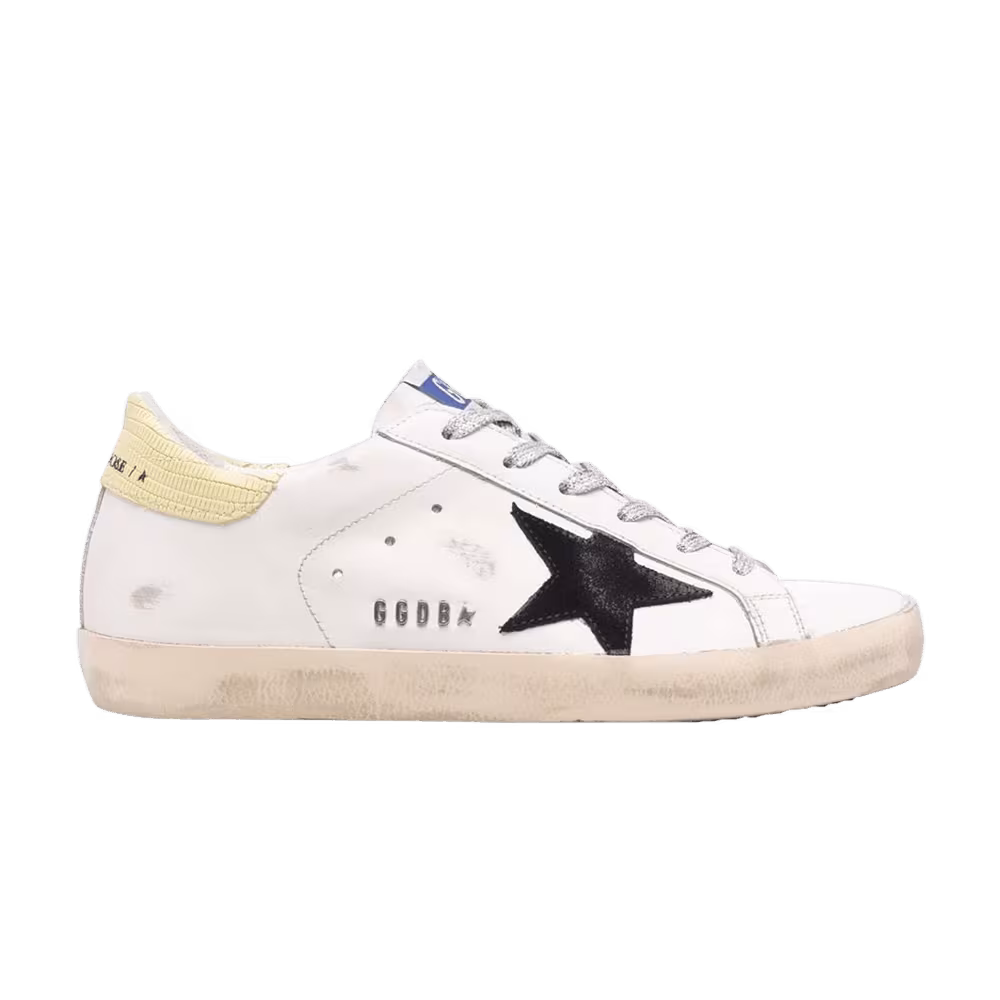 Golden Goose Women's Superstar White Black Light Yellow
