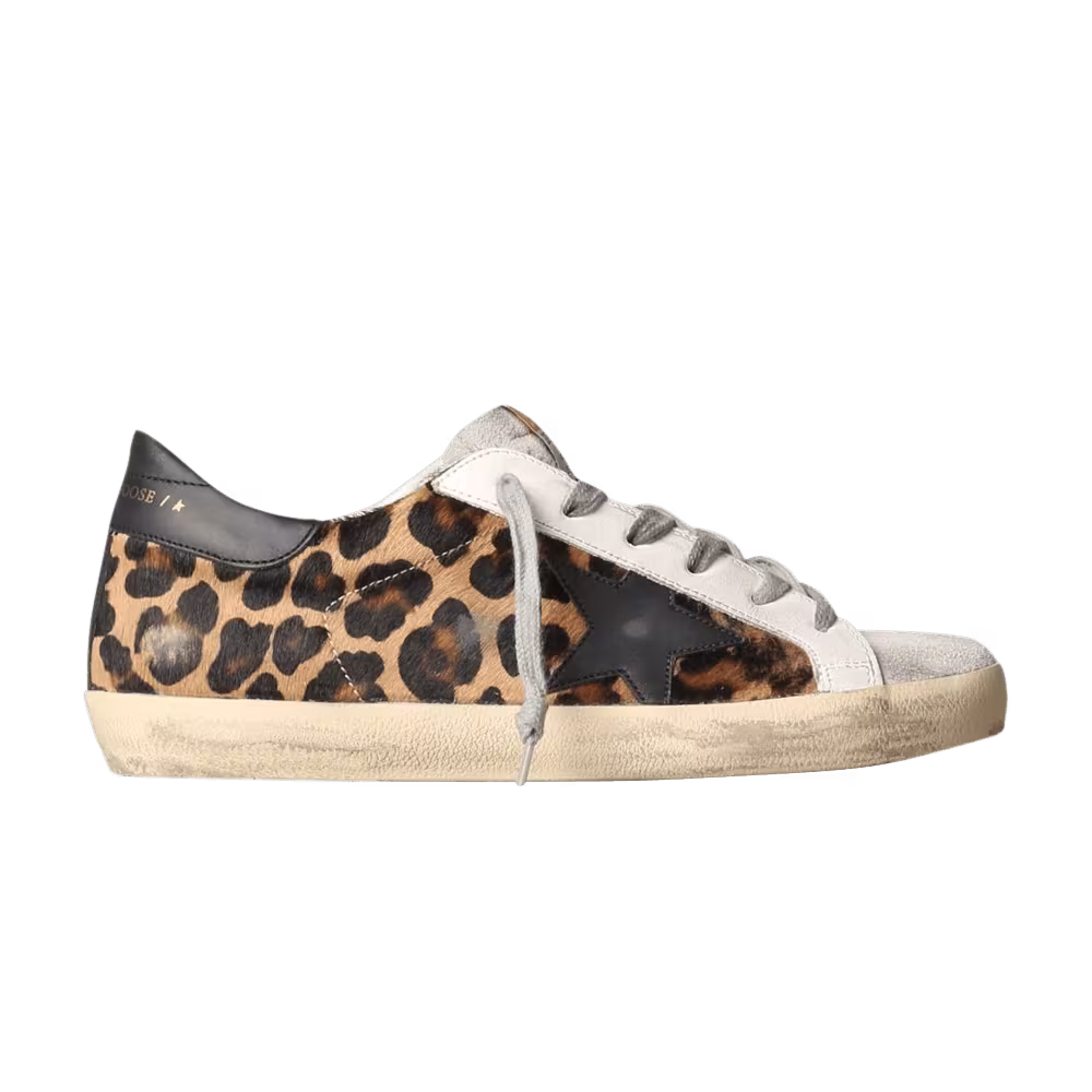 Golden Goose Women's Superstar Leopard Black