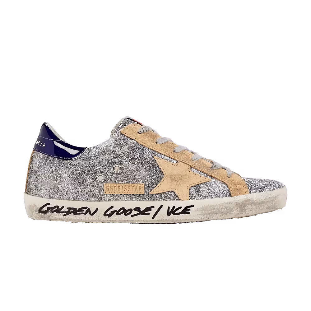 Golden Goose Women's Superstar Camo Glitter - Silver