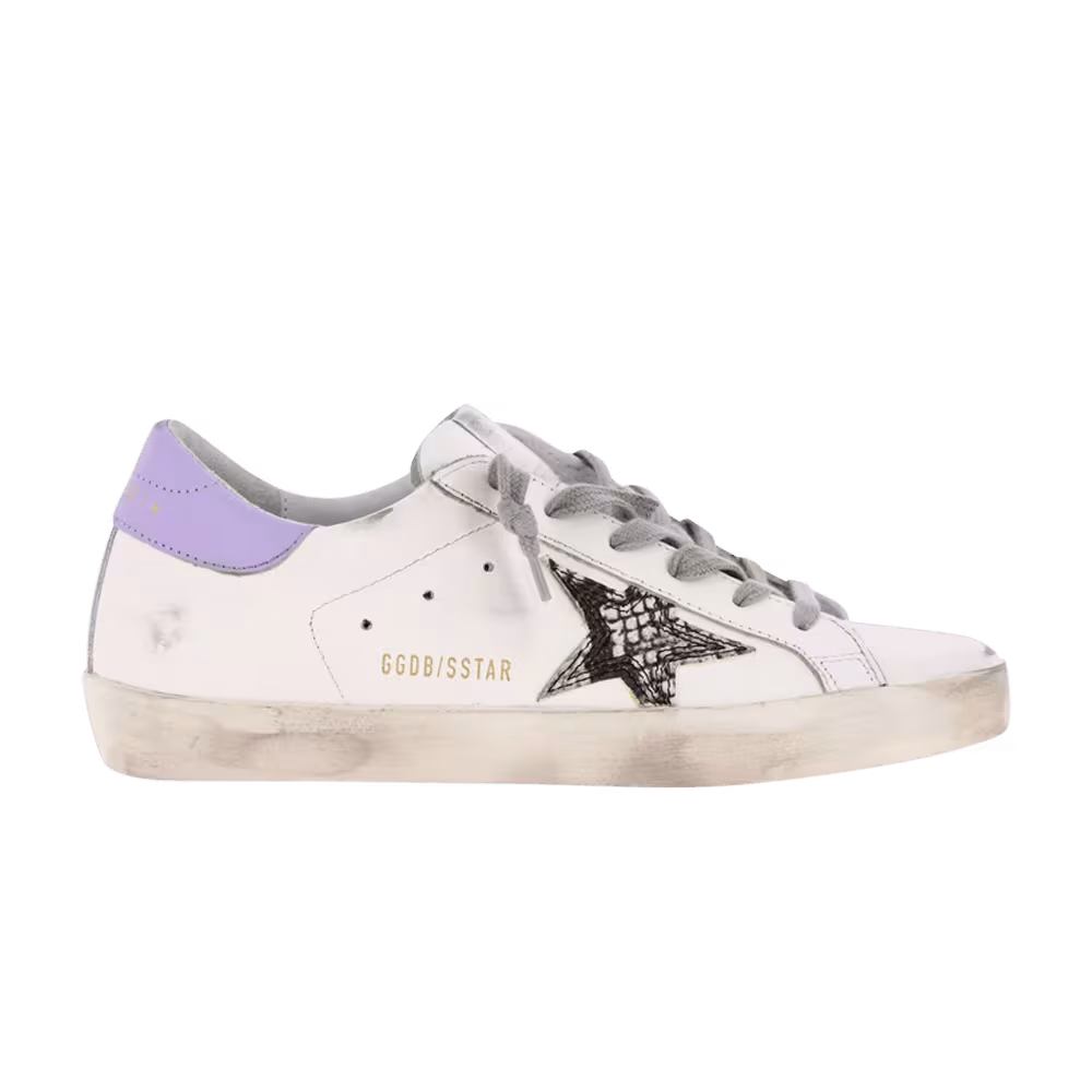 Golden Goose Women's Superstar White Python