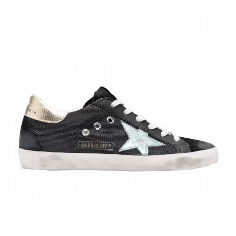 Golden Goose Wmns Superstar 'Black Metallic Light Blue'