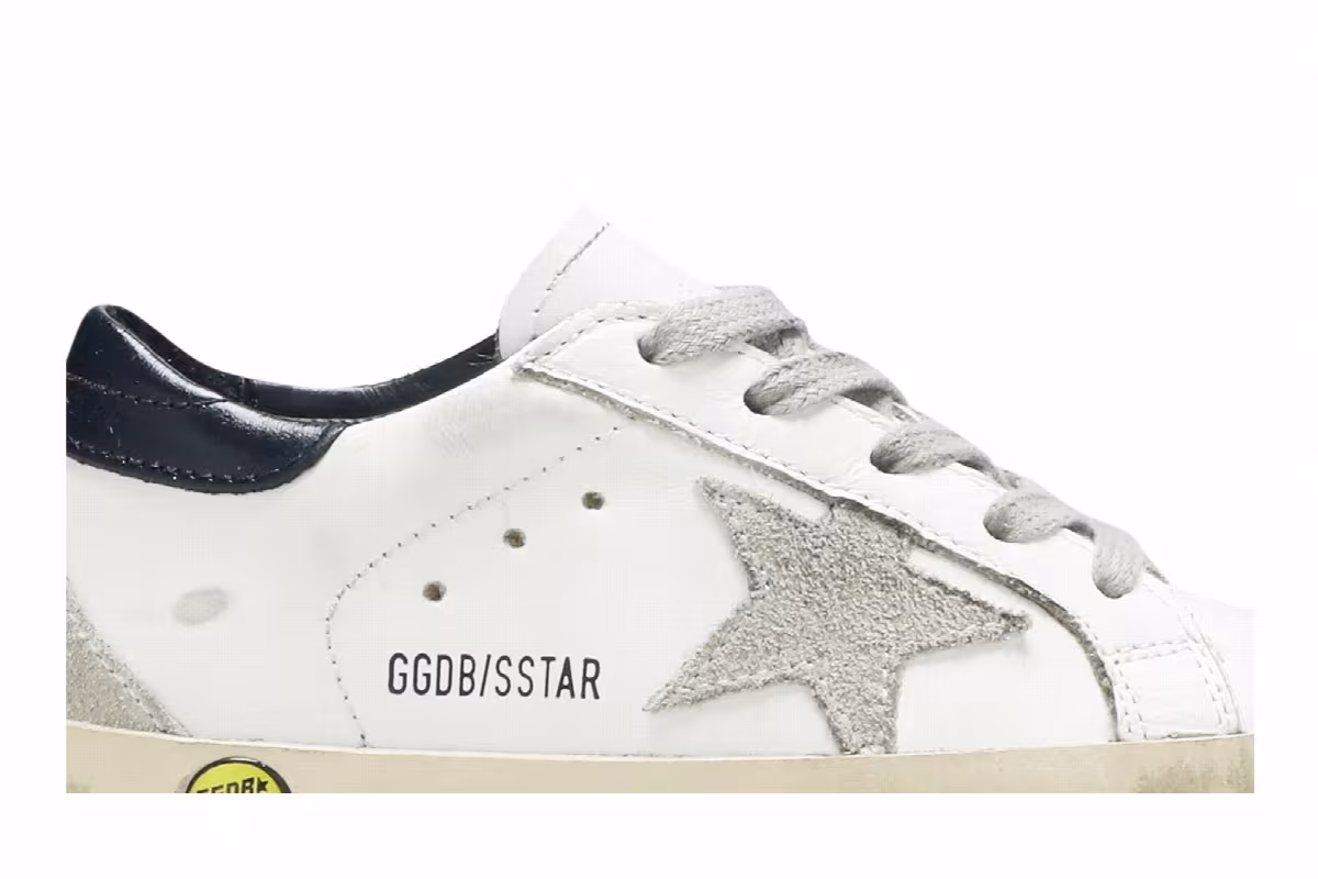 Golden Goose Superstar Kids White Blue Cream, view 3