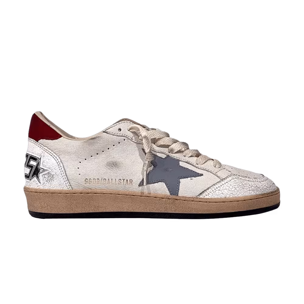 Golden Goose Ball Star Distressed White