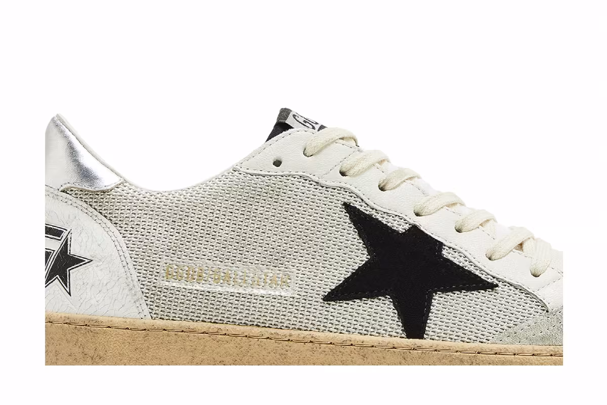 Golden Goose Ball Star White Black, view 3