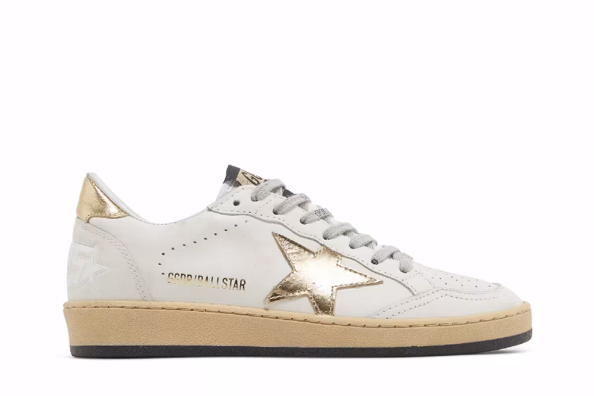Golden Goose Women's Ballstar Milk Gold, view 2