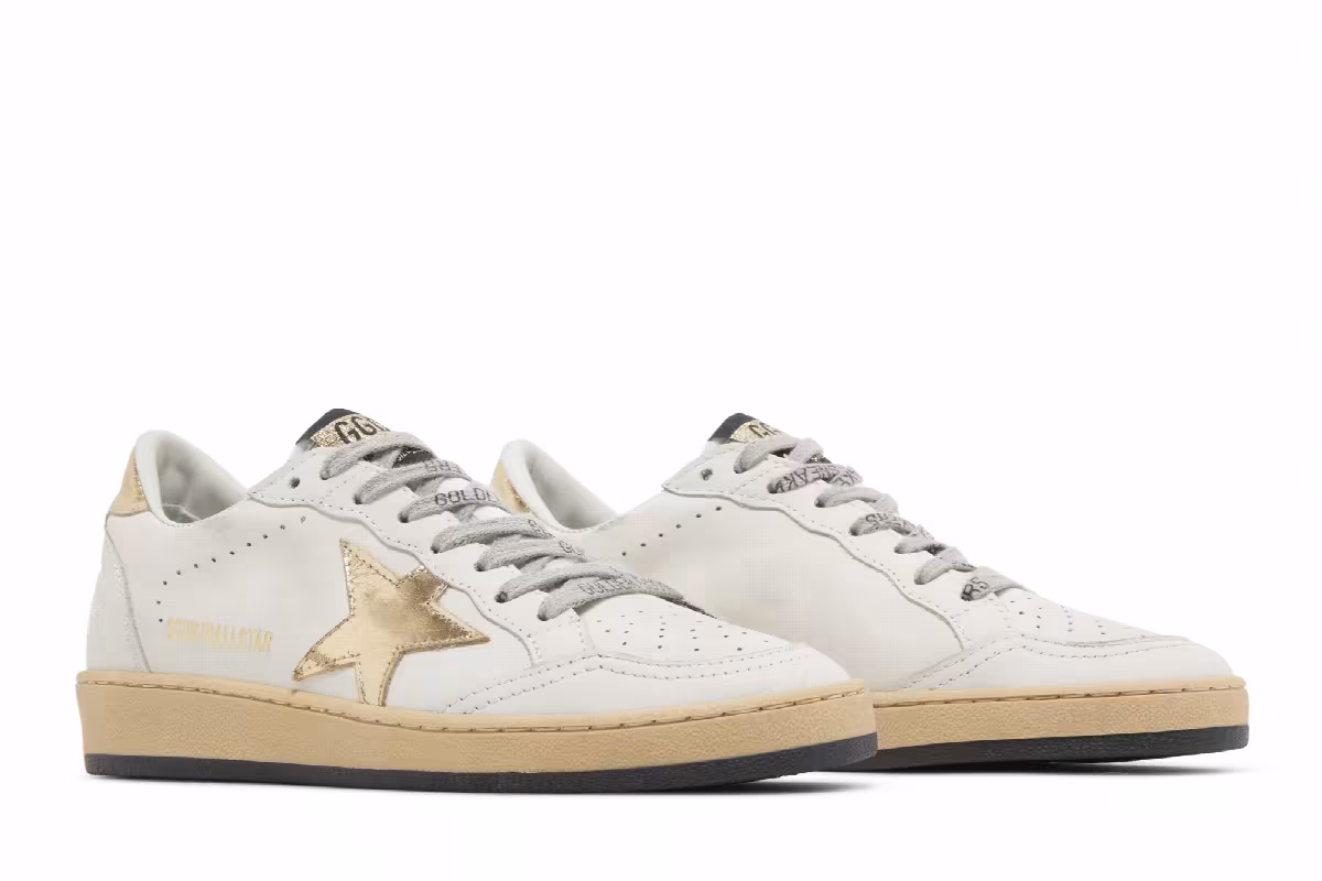 Golden Goose Women's Ballstar Milk Gold, view 9