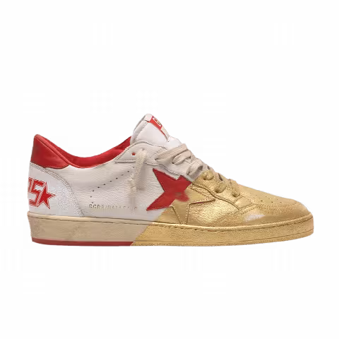 Golden Goose Ball Star 'Diagonal Gold Varnish'