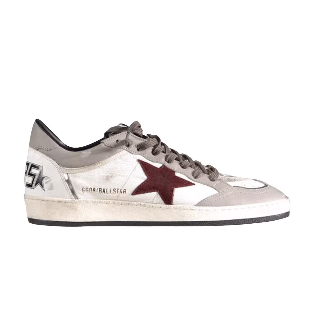 Golden Goose Ballstar Dove Bordeaux