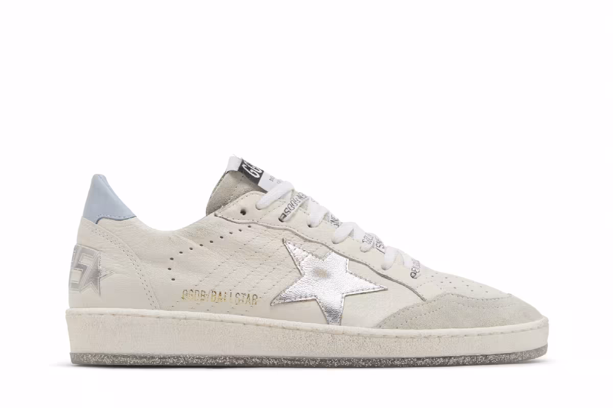 Golden Goose Women's Ball Star White Blue Fog, view 2