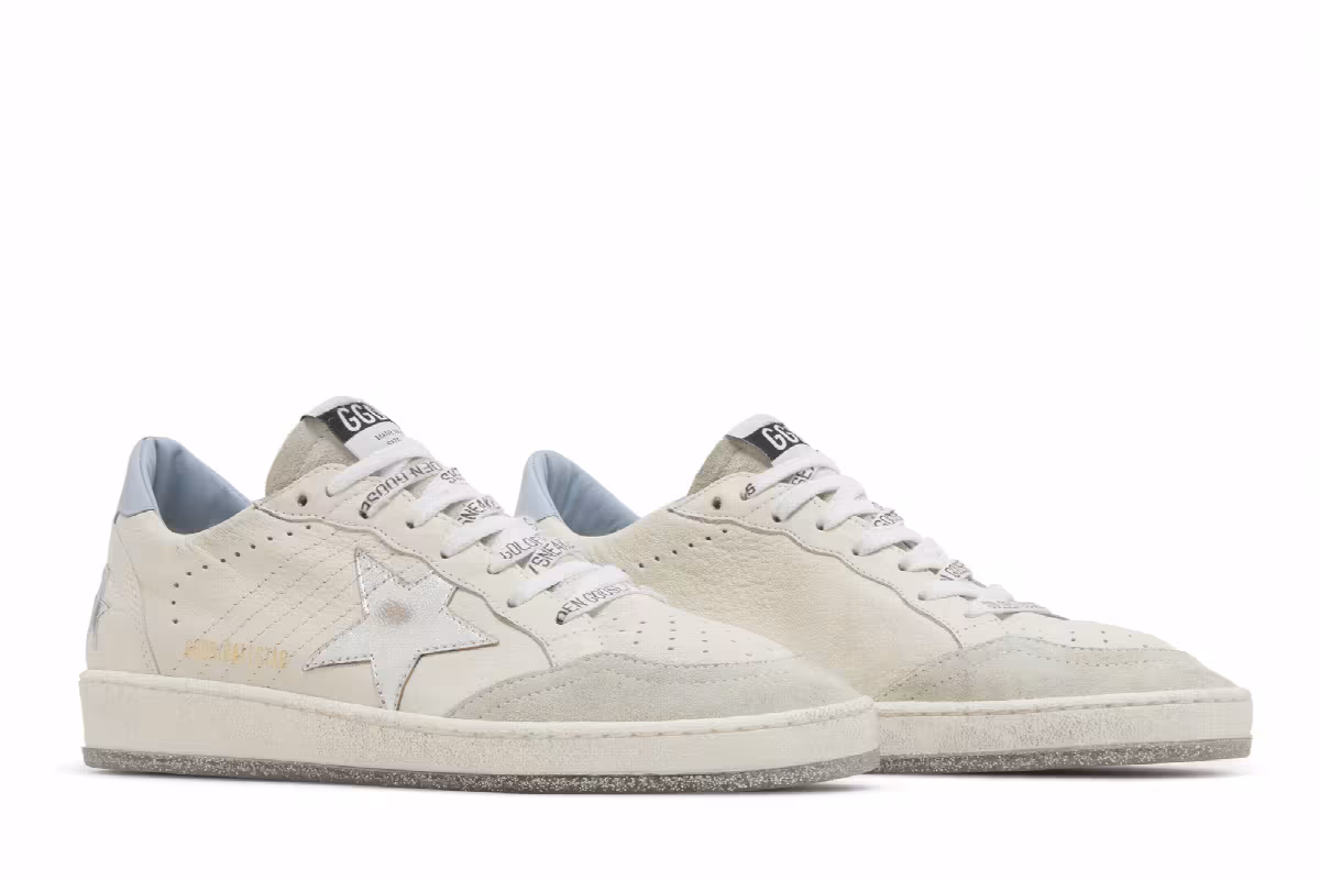 Golden Goose Women's Ball Star White Blue Fog, view 9