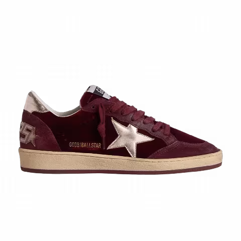Golden Goose Wmns Ball Star 'Velvet Ruby Red Silver'
