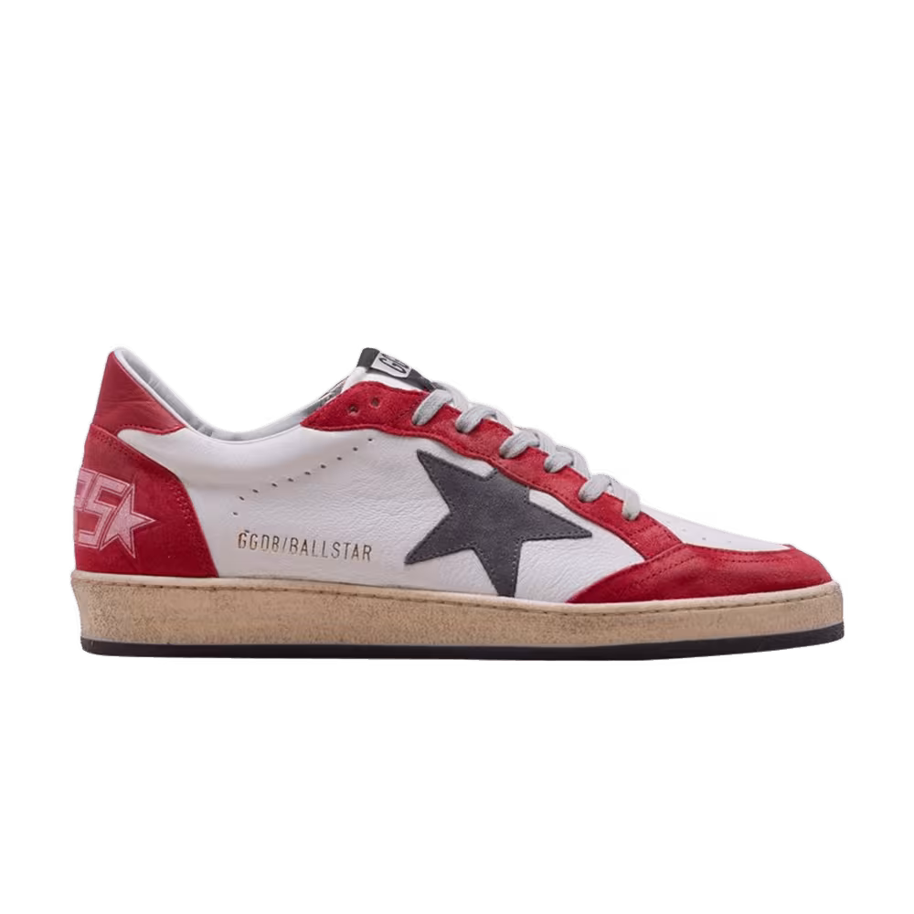 Golden Goose Ball Star White Red