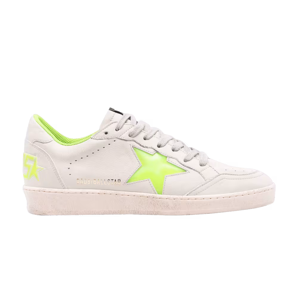Golden Goose Ball Star White Green Lime