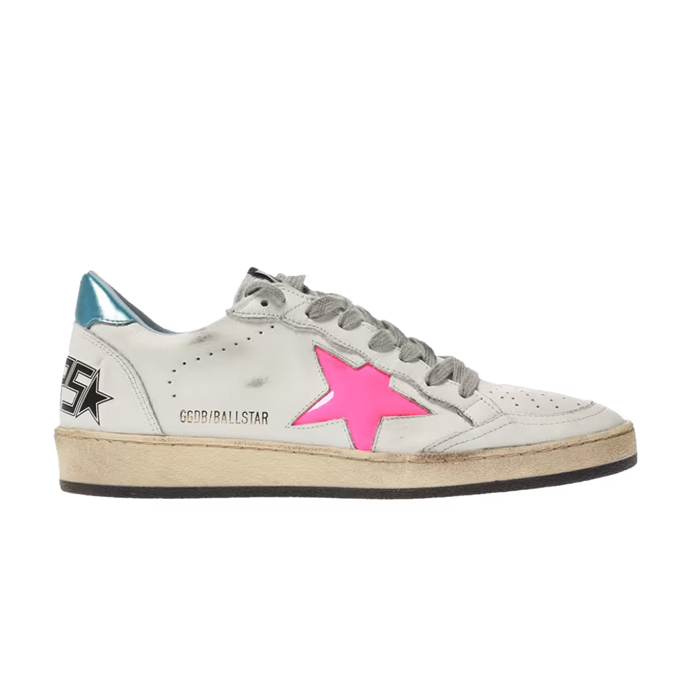 Golden Goose Women's Ball Star White Fuchsia