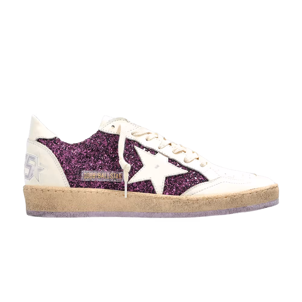 Golden Goose Women's Ball Star Glitter - Purple White