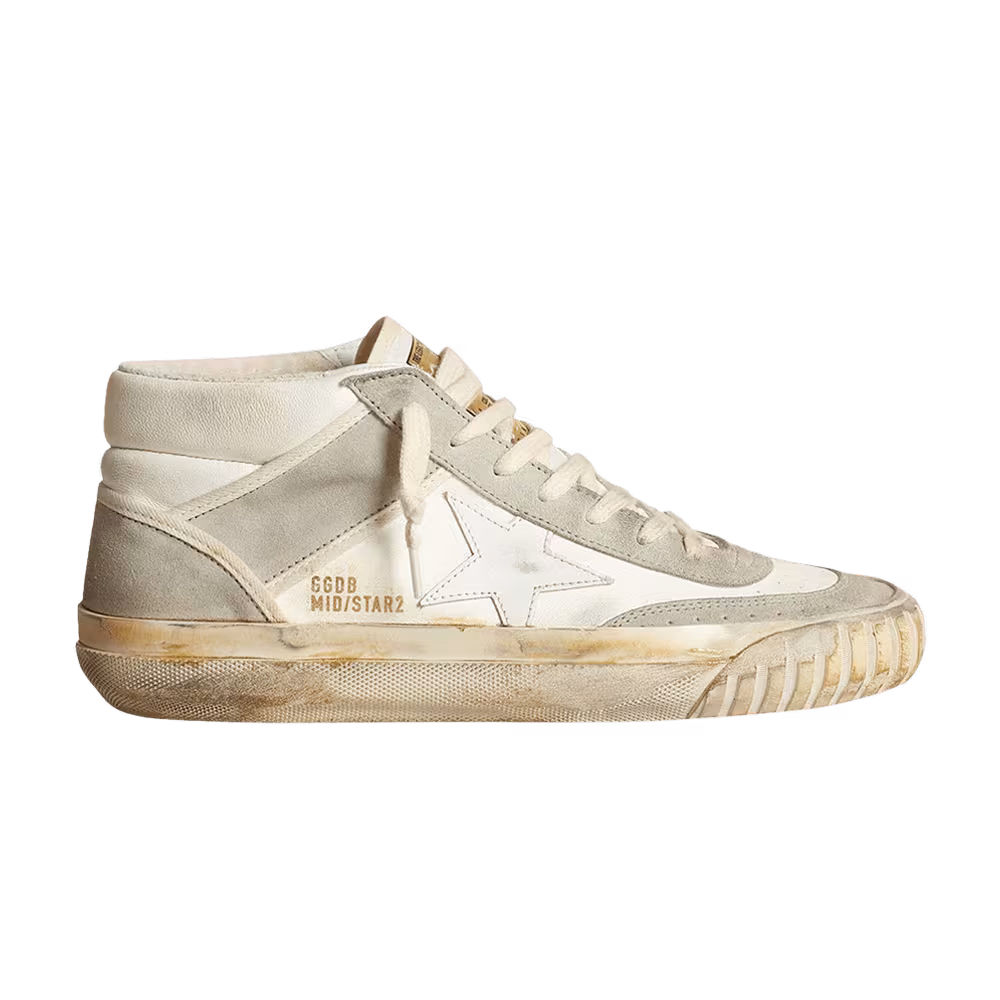 Golden Goose Women's Mid Star 2 Ice Grey White