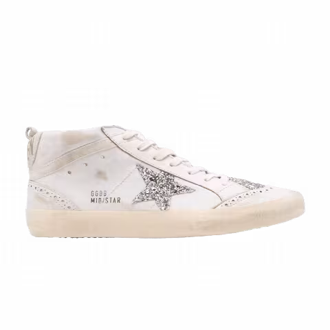 Wmns Golden Goose Mid Star Leather Upper And Toe 'Beige Platinum'