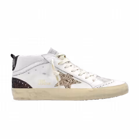 Golden Goose Wmns Mid Star 'White Ice Gold Brown'