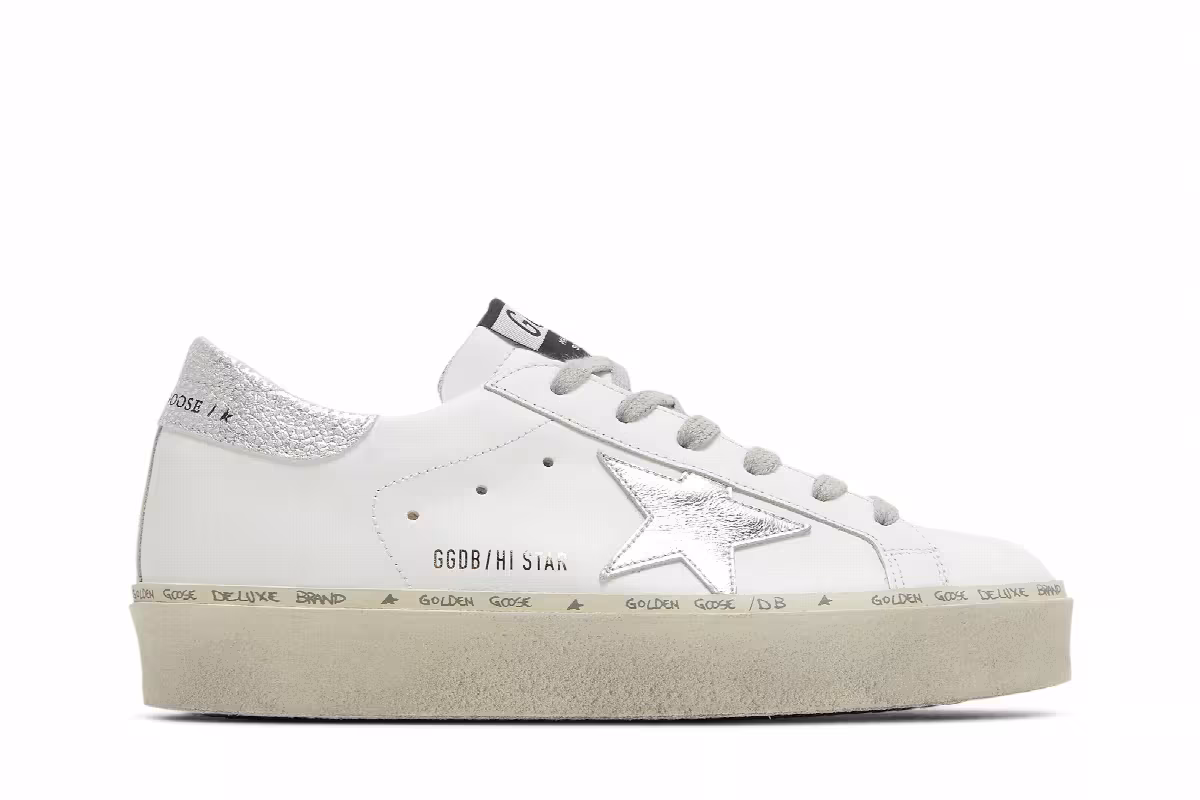 Golden Goose Women's Hi Star White Silver, view 2
