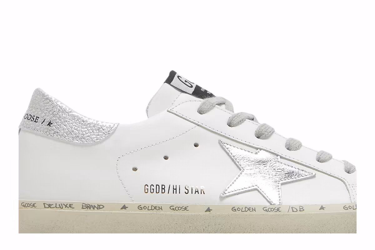 Golden Goose Women's Hi Star White Silver, view 3