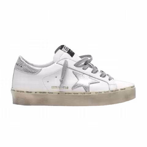 Golden Goose Wmns Hi Star 'White Silver'
