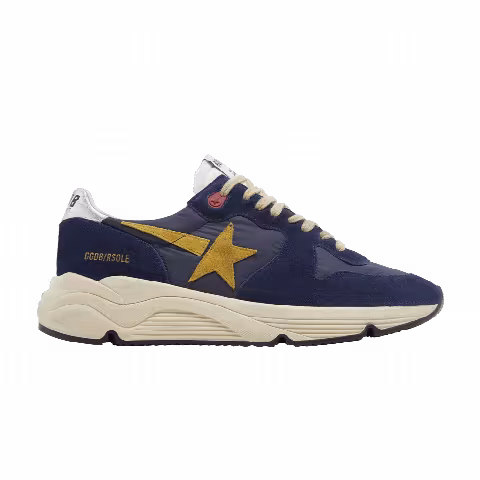 Golden Goose Running Sole 'Dark Blue Mustard'