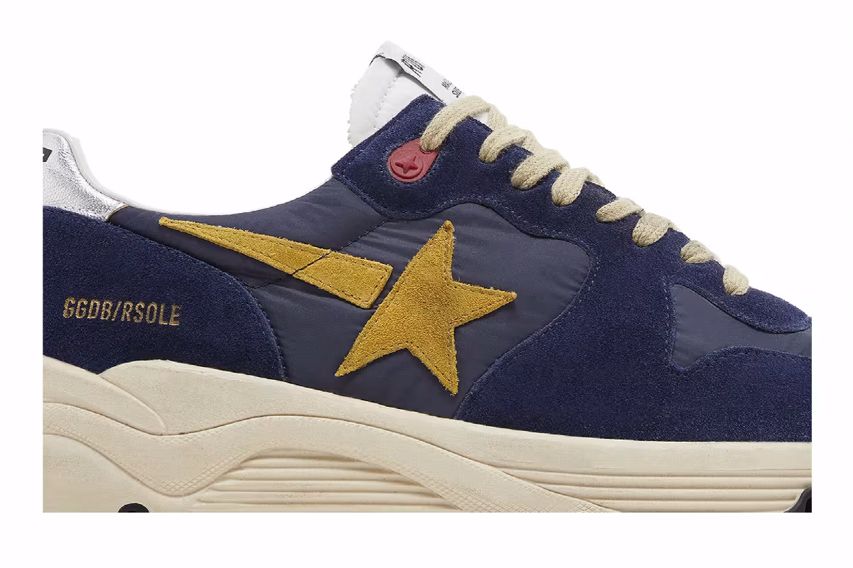 Golden Goose Running Sole Dark Blue Mustard, view 3