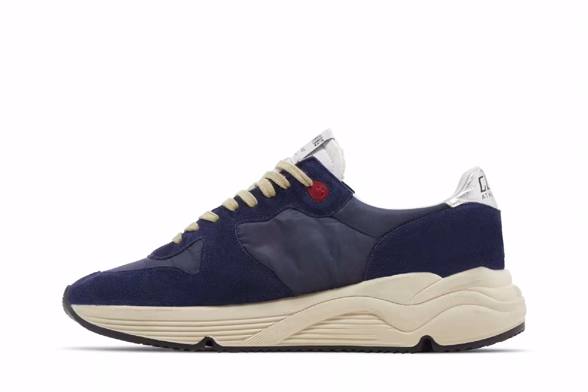 Golden Goose Running Sole Dark Blue Mustard, view 4
