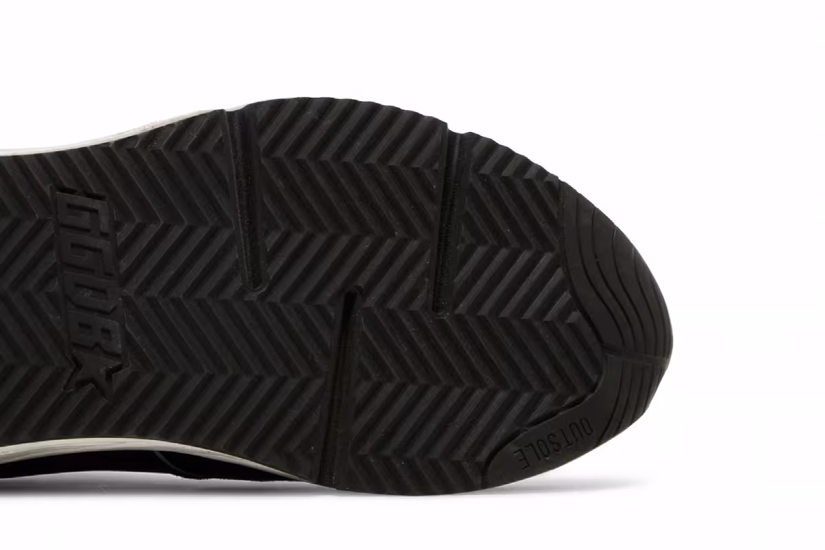 Golden Goose Running Sole Black Silver, view 6