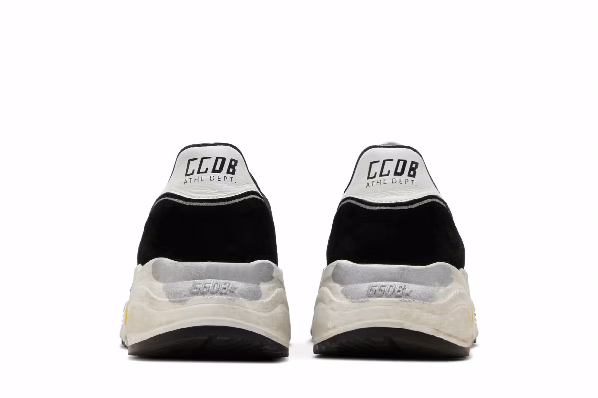 Golden Goose Running Sole Black Silver, view 7