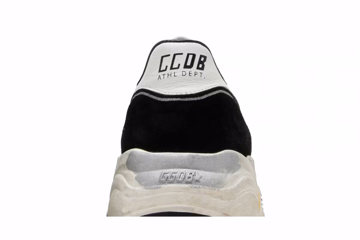 Golden Goose Running Sole Black Silver, view 8