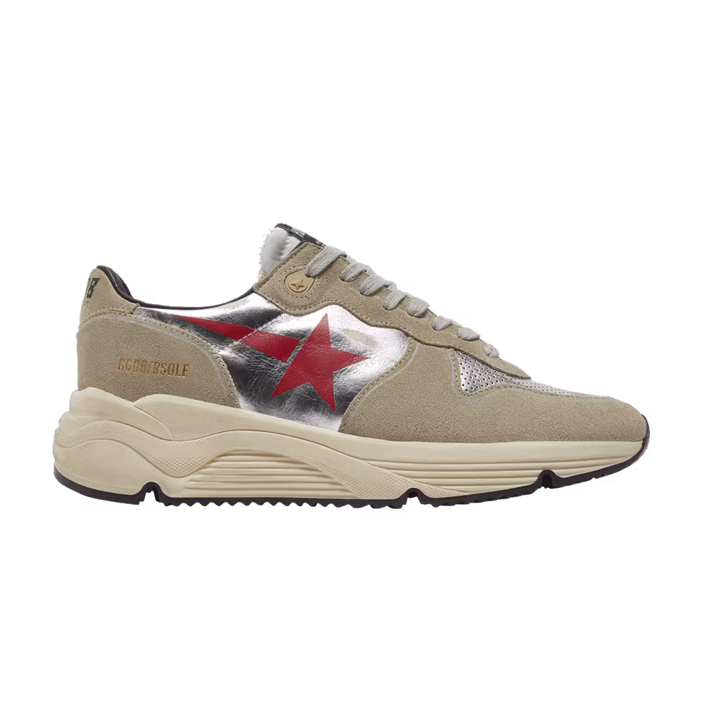 Golden Goose Running Sole Silver Ice Grey