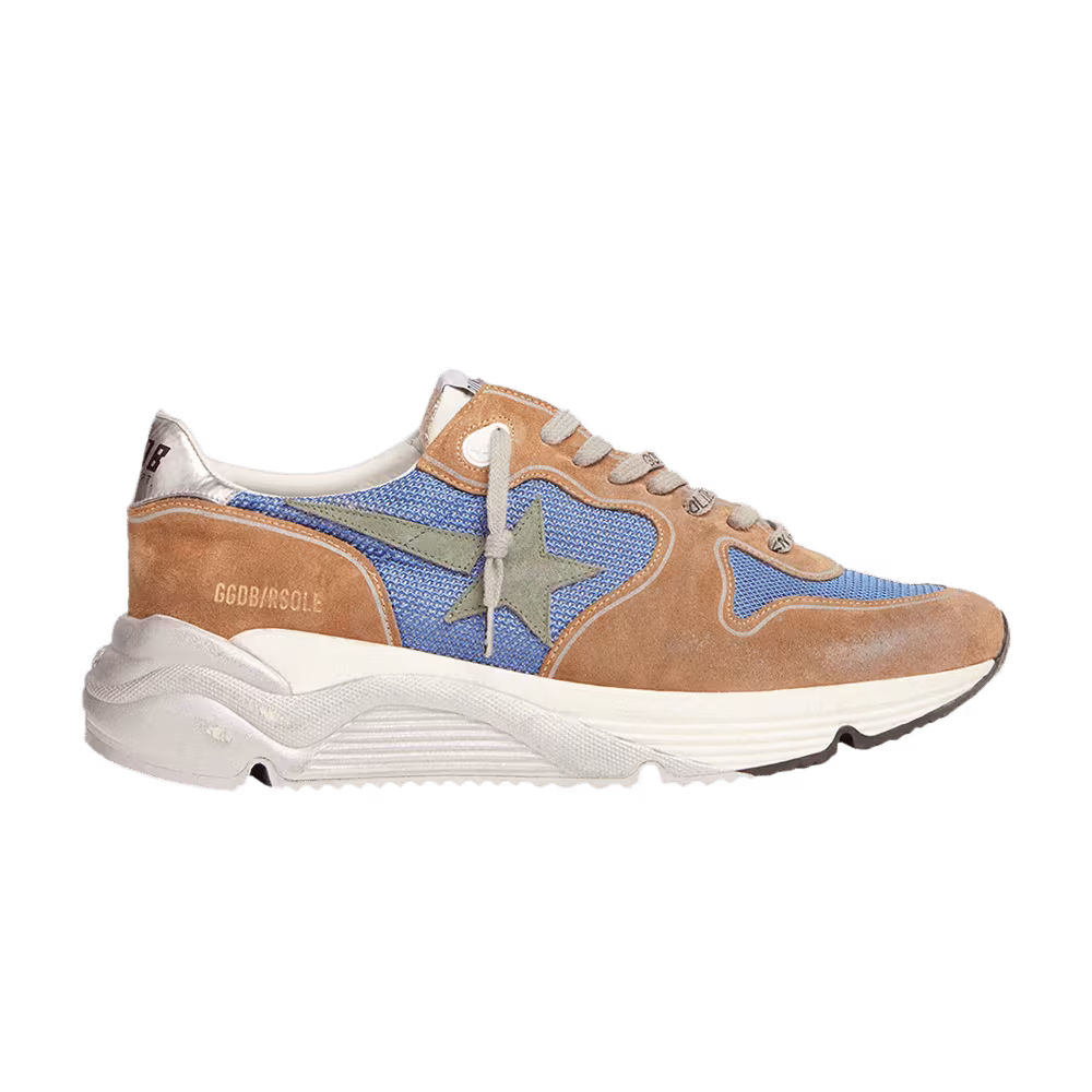 Golden Goose Running Sole Tobacco Denim Blue