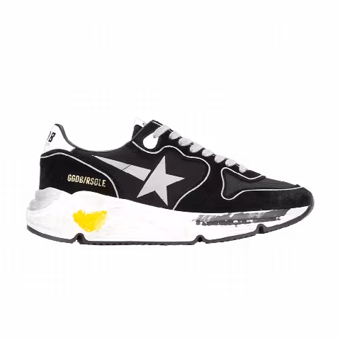 Golden Goose Wmns Running Sole 'Black Silver'