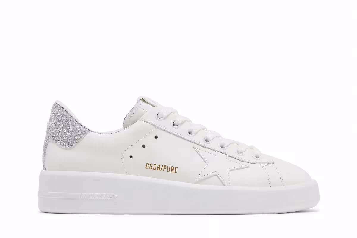 Golden Goose Women's Purestar White Silver, view 2