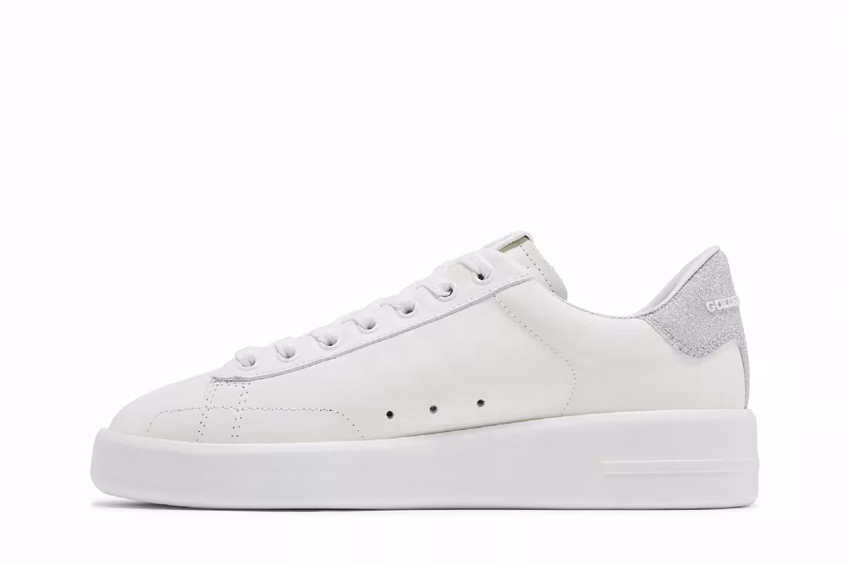 Golden Goose Women's Purestar White Silver, view 4
