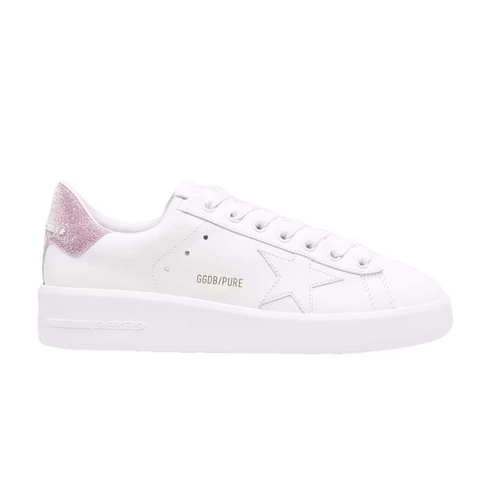 Golden Goose Women's Purestar White Pink Glitter