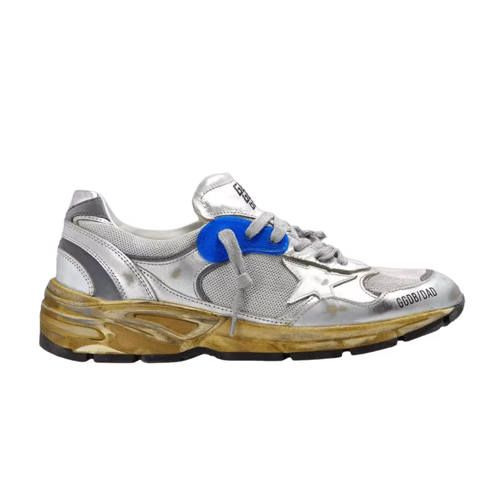 Golden Goose Dad Star Silver Blue