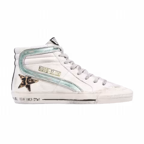 Golden Goose Wmns Slide Sneaker 'White Leopard'