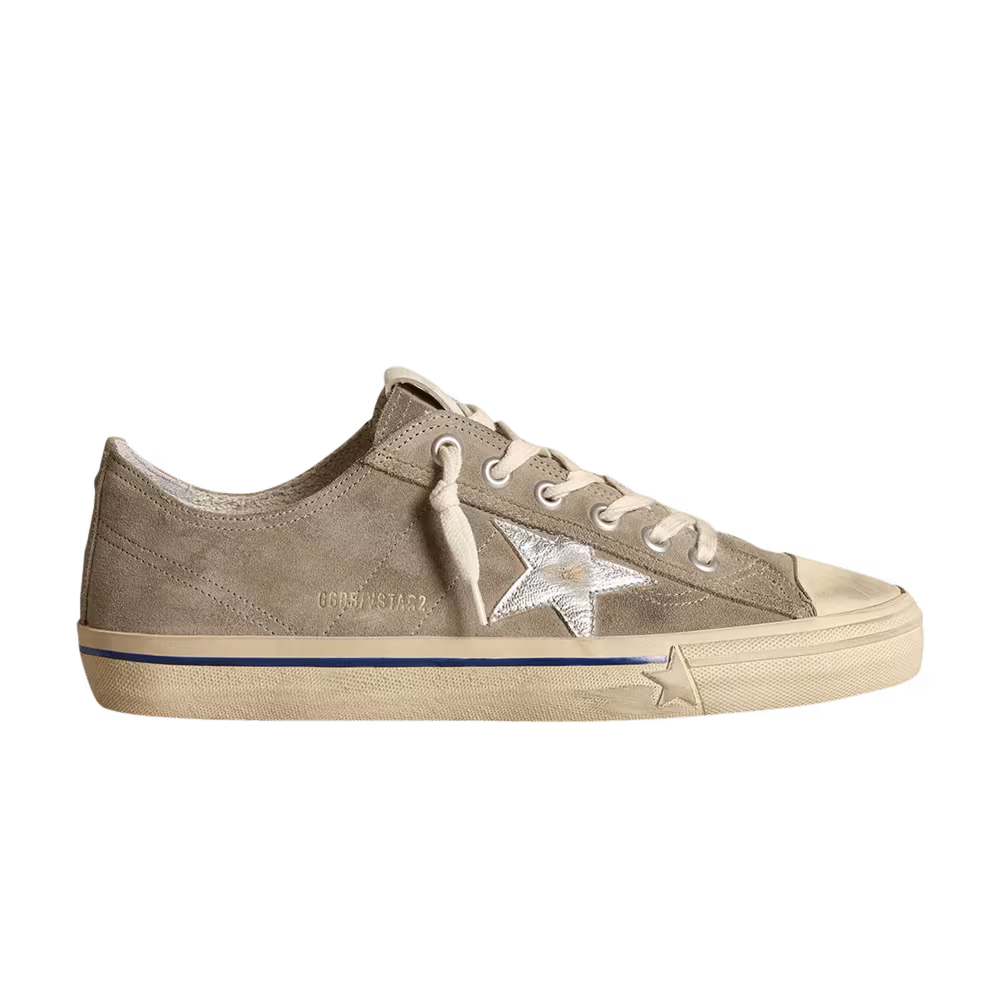 Golden Goose V-Star Dove Grey Silver Metallic