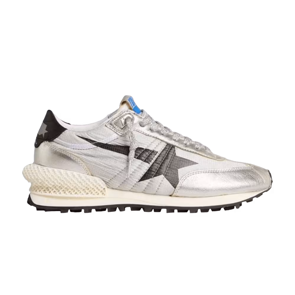 Golden Goose Marathon With Silver Ripstop Silver