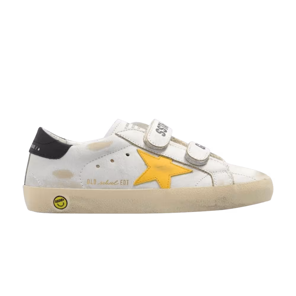 Golden Goose Old School Kids White Black Yellow