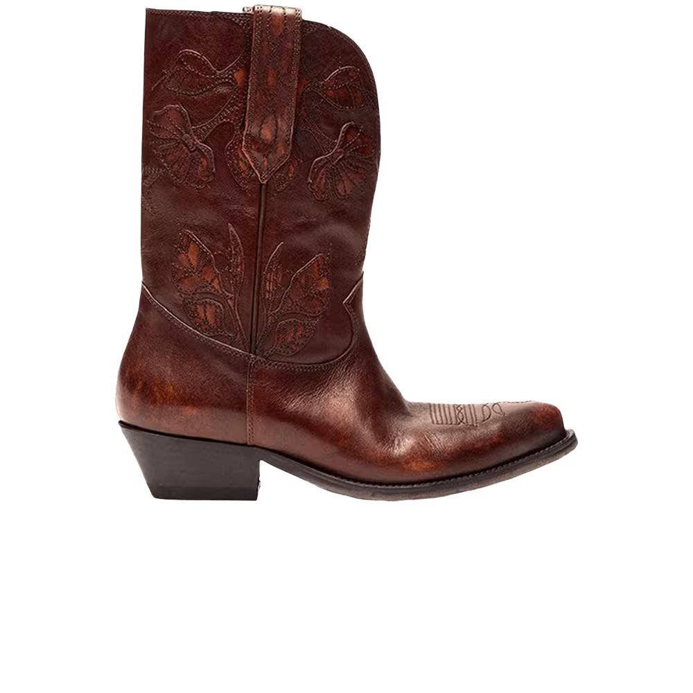 Golden Goose Women's Wish Star Low Boot Dark Brown