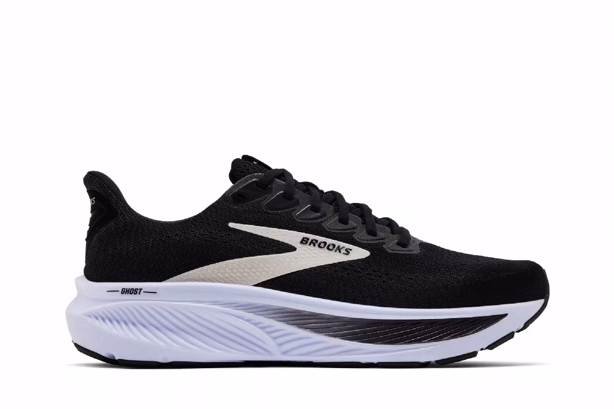Brooks Ghost 17 Black Grey White, view 2