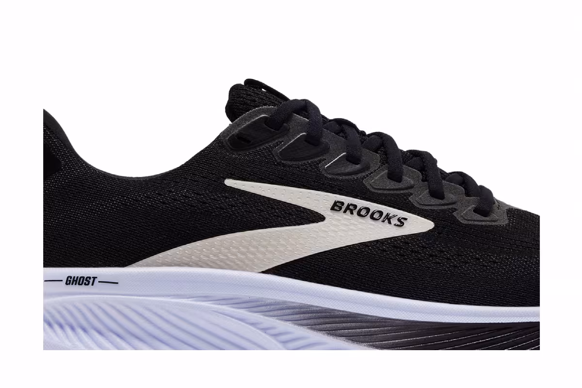 Brooks Ghost 17 Black Grey White, view 3