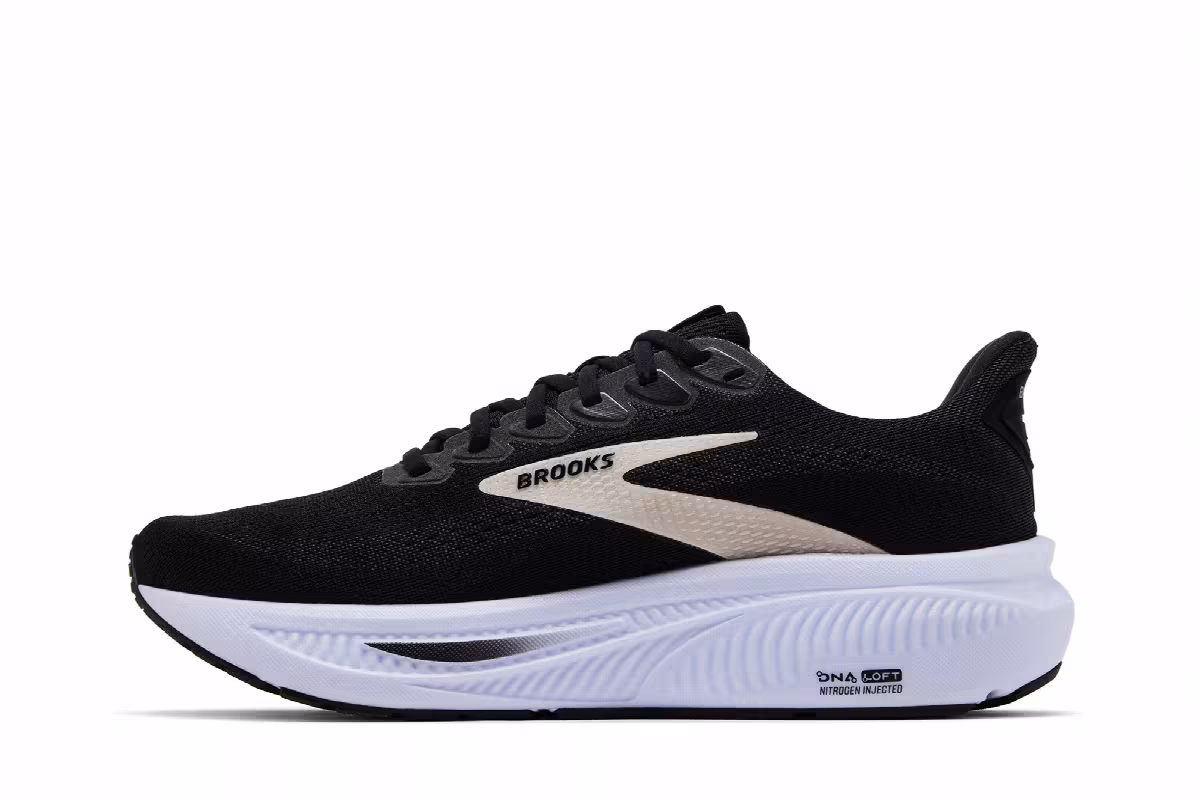 Brooks Ghost 17 Black Grey White, view 4