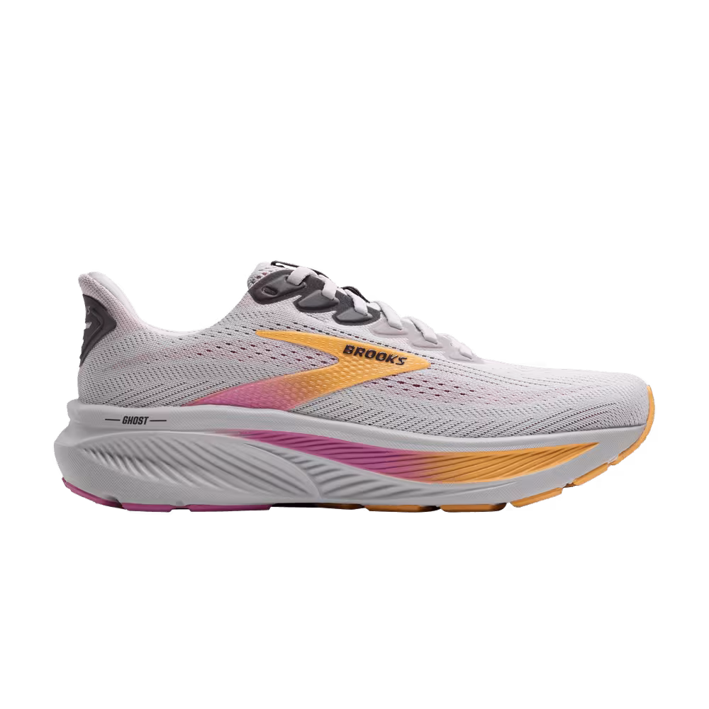 Brooks Women's Ghost 17 Wide Oyster Apricot Pink